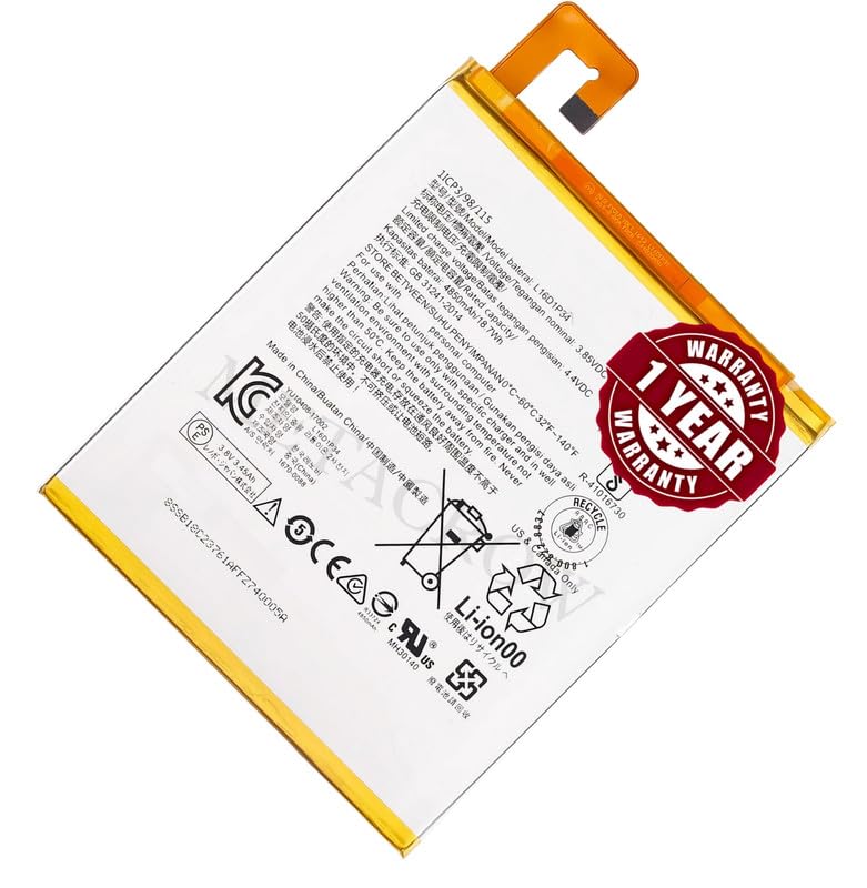 Image of Original L16D1P34 Battery Compatible for Lenovo Tab 4 8 (TB-8504F TB-8504X) | Tab 4 8 Plus (TB-8704F, TB-8704N, TB-8704V, TB-8704X) - (4850mAh) - 1 Year Warranty JK1