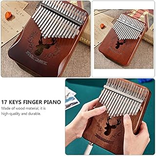 BIENKA 17 Touches Kalimba Vintage Bois Pouce Piano Doigt Piano Portable Instrument de Musique for Enfants mélomane… - Les Beatles, Paul McCartney, John Lennon, RIngo Starr, George Harrison BIENKA 17 Touches Kalimba Vintage Bois Pouce Piano Doigt Piano Portable Instrument de Musique for Enfants mélomane… – Image 7