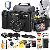FUJIFILM X100VI Digital Camera 40MP APS-C Sensor, 23mm f/2 Lens, IBIS, Hybrid Viewfinder, Compact...