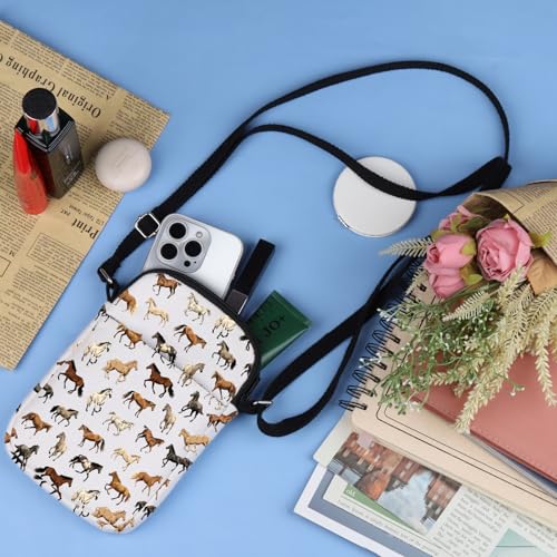 TOBGBE Horse Gifts Horse Lover Crossbody Shoulder Bag Inspirational Horse Gift for Women Horse Stuff Horse Trainer Gift4