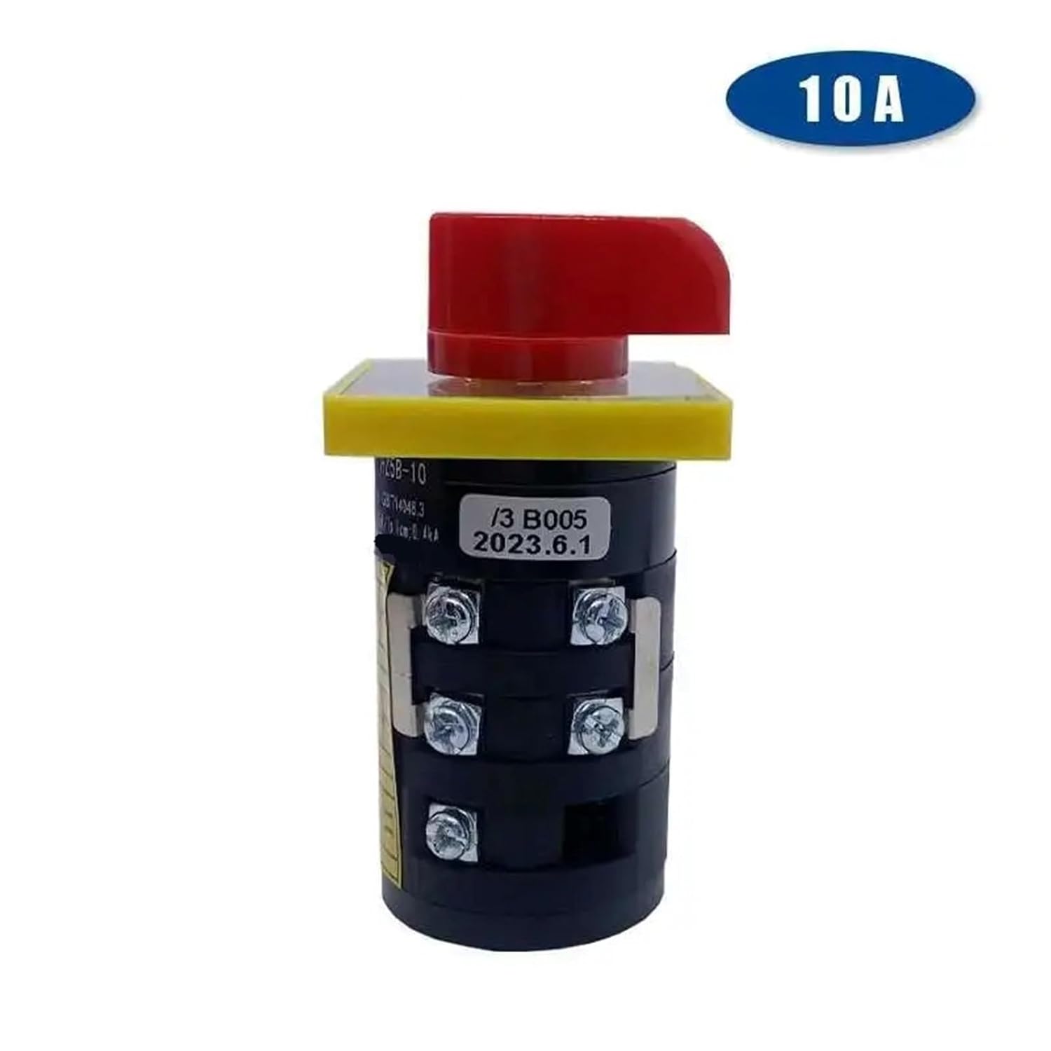 HZ5B-10/3 B005 Reset Momentary 3 Positions Rotary Cam Switch Electric Silver Contact 10A Three Poles 1Pcs