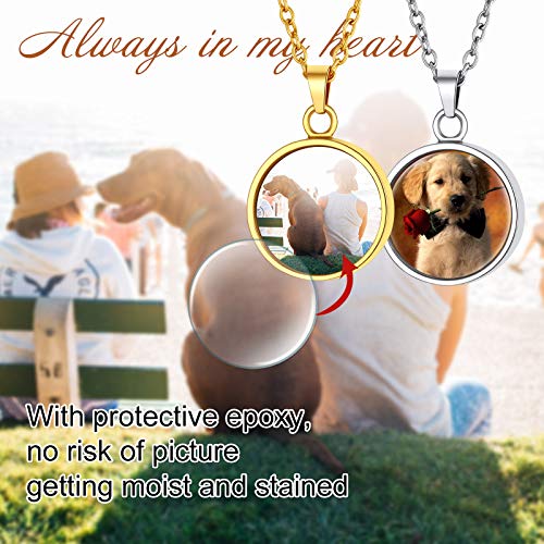 Findchic Tree Of Life Photo Urn Necklaces For Ashes Stainless Steel Round Disc Customized Picture Pendant Personalized Memorial Keepsakes Cremation Jewelry For Loss Of Loved Ones Family #TOP5