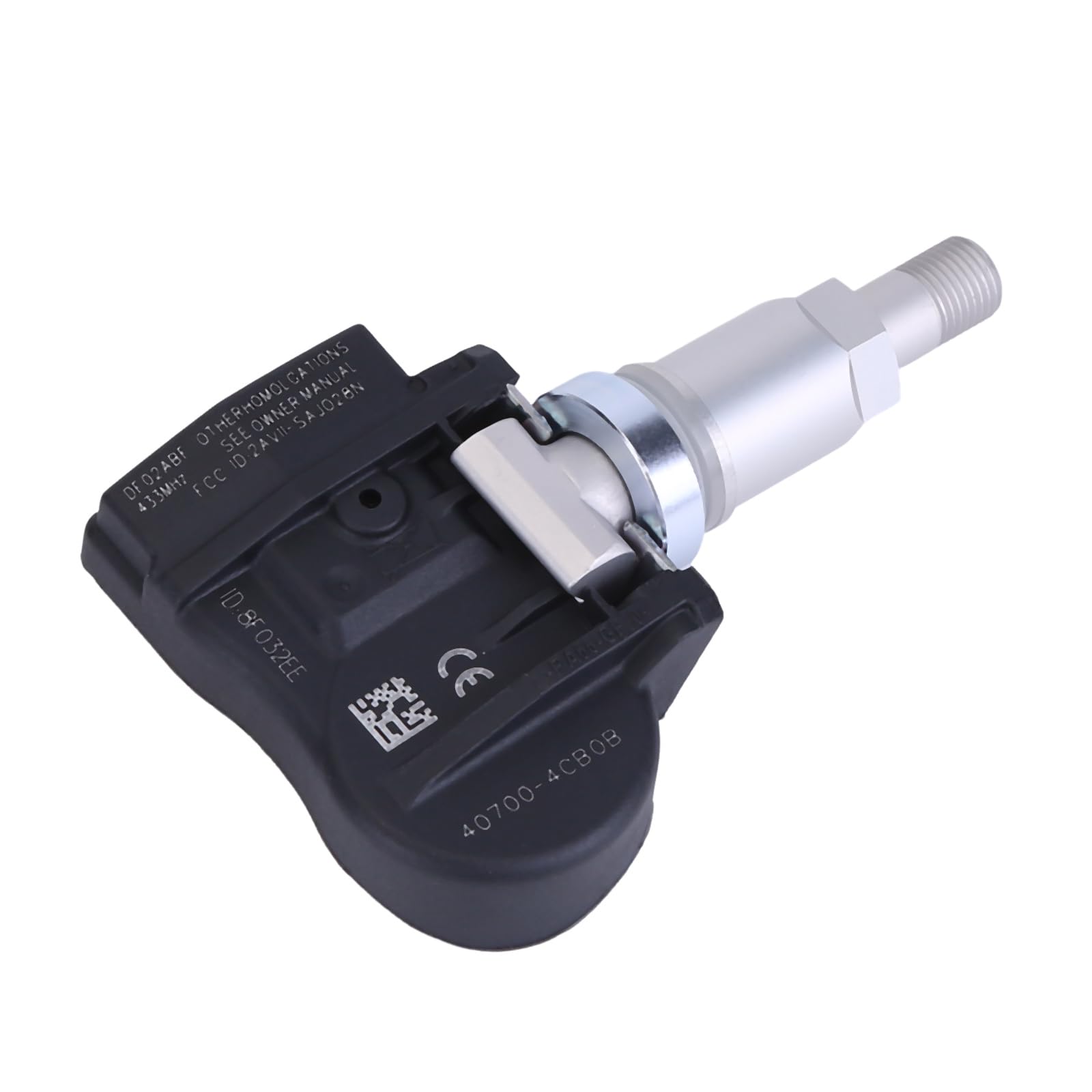 4 capteurs de pression de pneu TPMS 407004CB0B compatibles avec Nissan X-Trail, Renault Megane 4, capteur de pression de pneu, valve, aucun changement de capteur requis