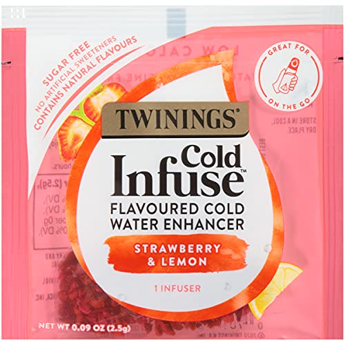 Twinings Cold Infuse Flavored Water Enhancer, Strawberry & Lemon, 22 Count (Pack Of 1) #TOP2
