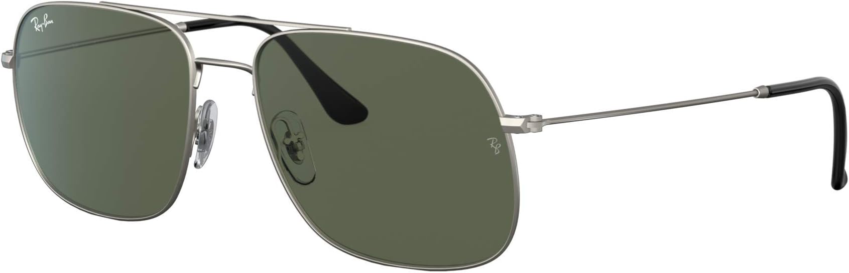Ray-Ban Unisex Adults’ 0RB3595 Sunglasses, Black (Rubber Silver), 56.0