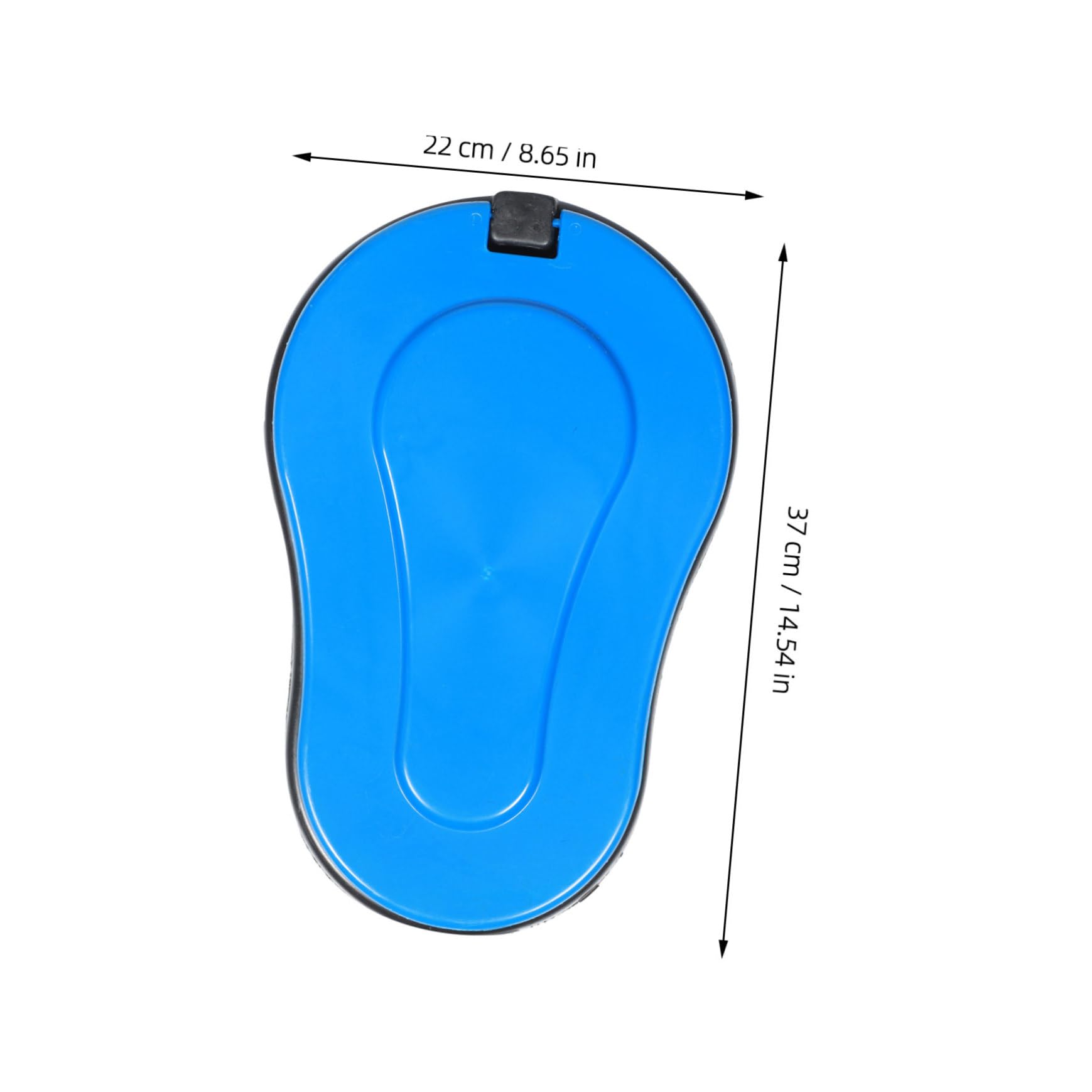 Mikinona 2 Stück Behelfstoiletten aus Kunststoff Tragbare Arbeitertoiletten Provisorische Hocktoiletten für Baustelle und Outdoor Wc Urin