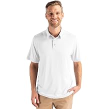 Cutter & Buck Coastline Epic Comfort Recycled Mens Polo, White, L