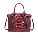 Sac à main classique : Ce sac à main en crocodile est élégant et ne se démodera jamais.Doté de poignées supérieures et d'une longue bandoulière amovible, il peut être utilisé comme fourre-tout ou sac à bandoulière.Parfait pour les festivals, les journées de sortie, ou comme cadeau d'anniversaire pour les femmes, les filles, les dames, les amis ou les collègues.