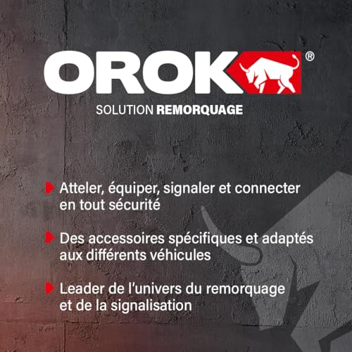 OROK Turbocar T-645044 Anhänger Jockey auf Rädern mit Kette, Durchmesser 34 mm, Mehrfarbig