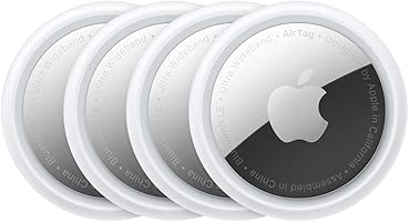 Apple AirTag (4 pack). Track and find your keys, wallet, luggage, backpack and more. Simple one-tap set up with iPhone...