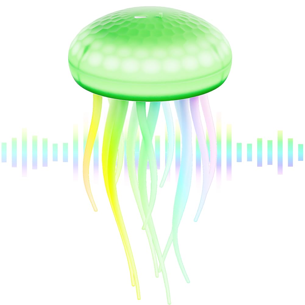 Umikk Quallenlampe, LED Fantasy Quallenlampe, Leuchtende Quallen, LED Quallen Lampe Stimmungslicht Geschenke, Tragbare Quallen Lampe, für Dekorative Atmosphärenbeleuchtung