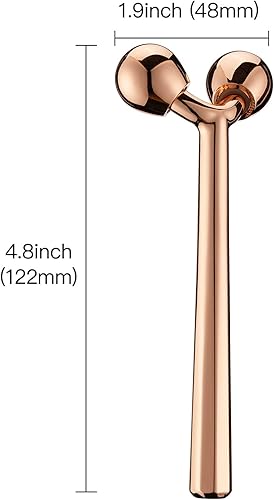 Miniatura 10 de Tekson Rodillo masajeador facial, rodillo de jade 2 en 1, herramienta de cuidado de la piel para apretar la piel, antienvejecimiento, reduce la