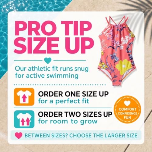 Image of Kanu Surf Girls Jasmine Beach Sport Halter One Piece Swimsuit