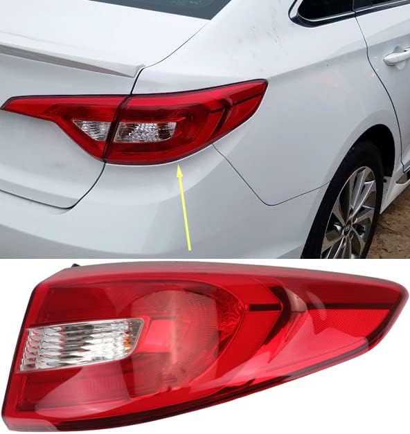 MISIOEK Right Tail Light Assembly for 2015–2017 Hyundai Sonata