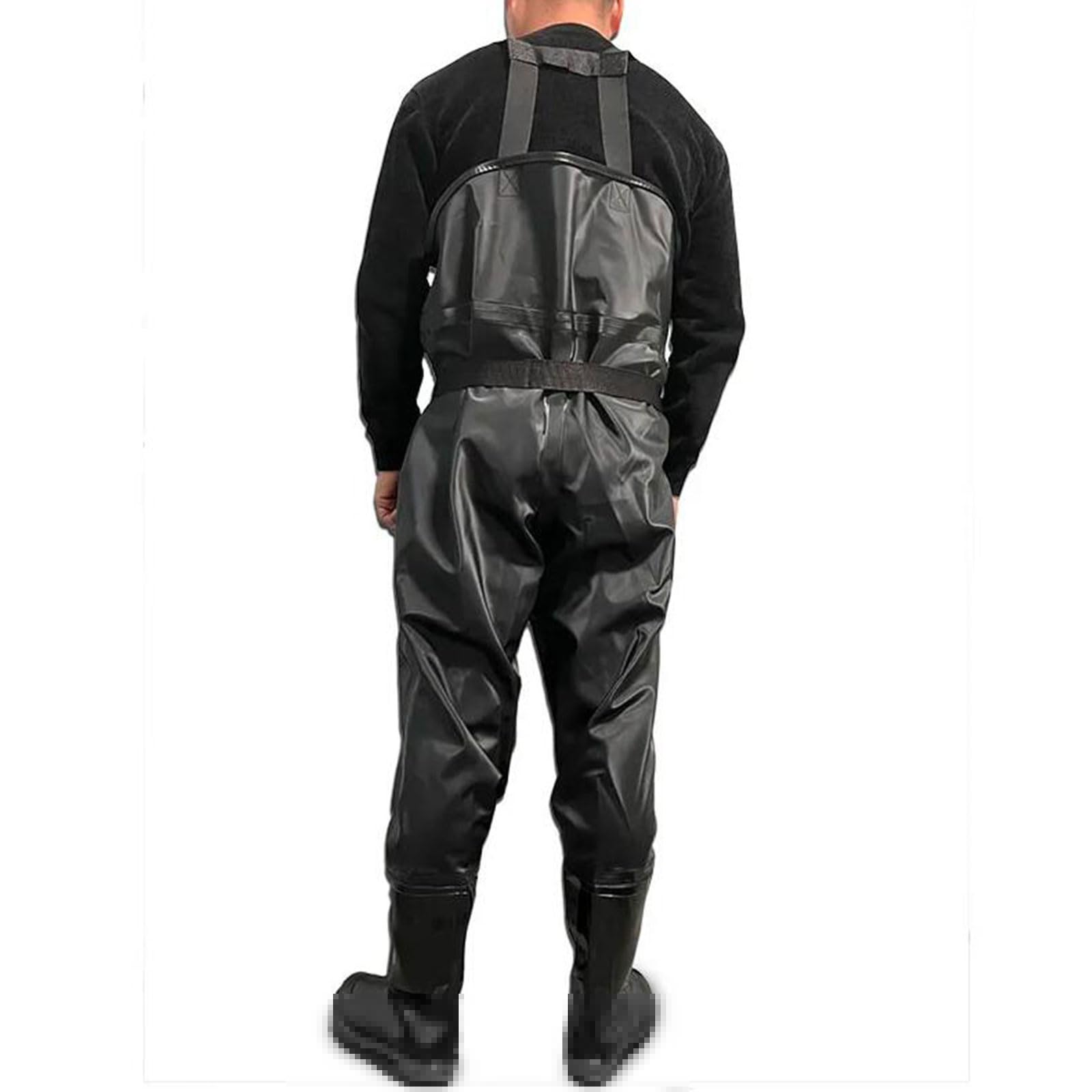 BAIRUNDA Damen Wathose - Verdickte Wasserdichte Angelhose Mit Stiefeln & Knieschützern