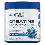 Applied Nutrition Creatine Monohydrate Powder ICY Blue Razz 250g