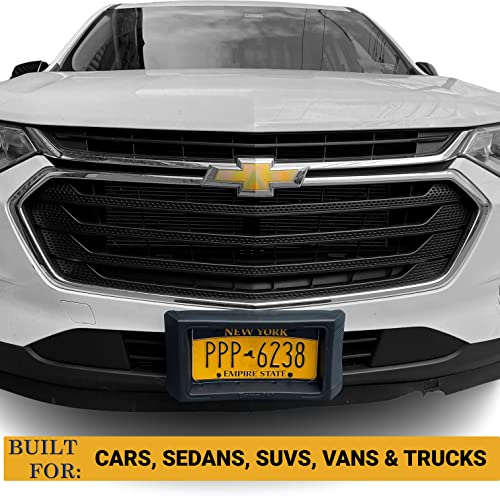 Front License Plate Bumper Guard - Bumpxl Protector – Xl Bump Protection For Cars, Suv’s, Vans & Trucks – Includes Black License Plate Mounting Screws – Bump 360-Xlseries #TOP1