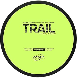 MVP Disc Sports Neutron Trail James Conrad Edition Disc Golf Fairway Driver (Colors May Vary)