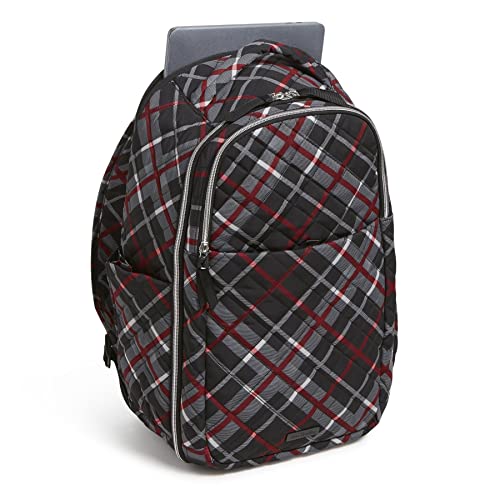 Vera Bradley Women's Performance Twill Travel Backpack Travel Bag, Paris Plaid, One Size #TOP4