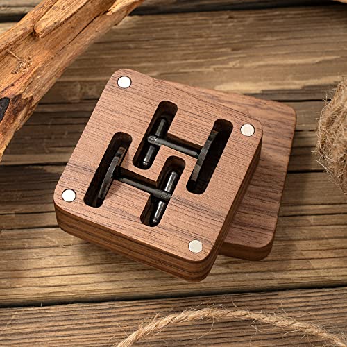 Mancuernillas de metal personalizadas para hombre miniatura 5