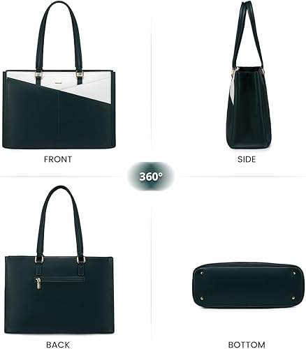 Vista 51 de LOVEVOOK Bolsa para computadora portátil para mujer, 15.6 pulgadas, bolsa de mano para computadora portátil, bolsa de trabajo para profesores, bolsa