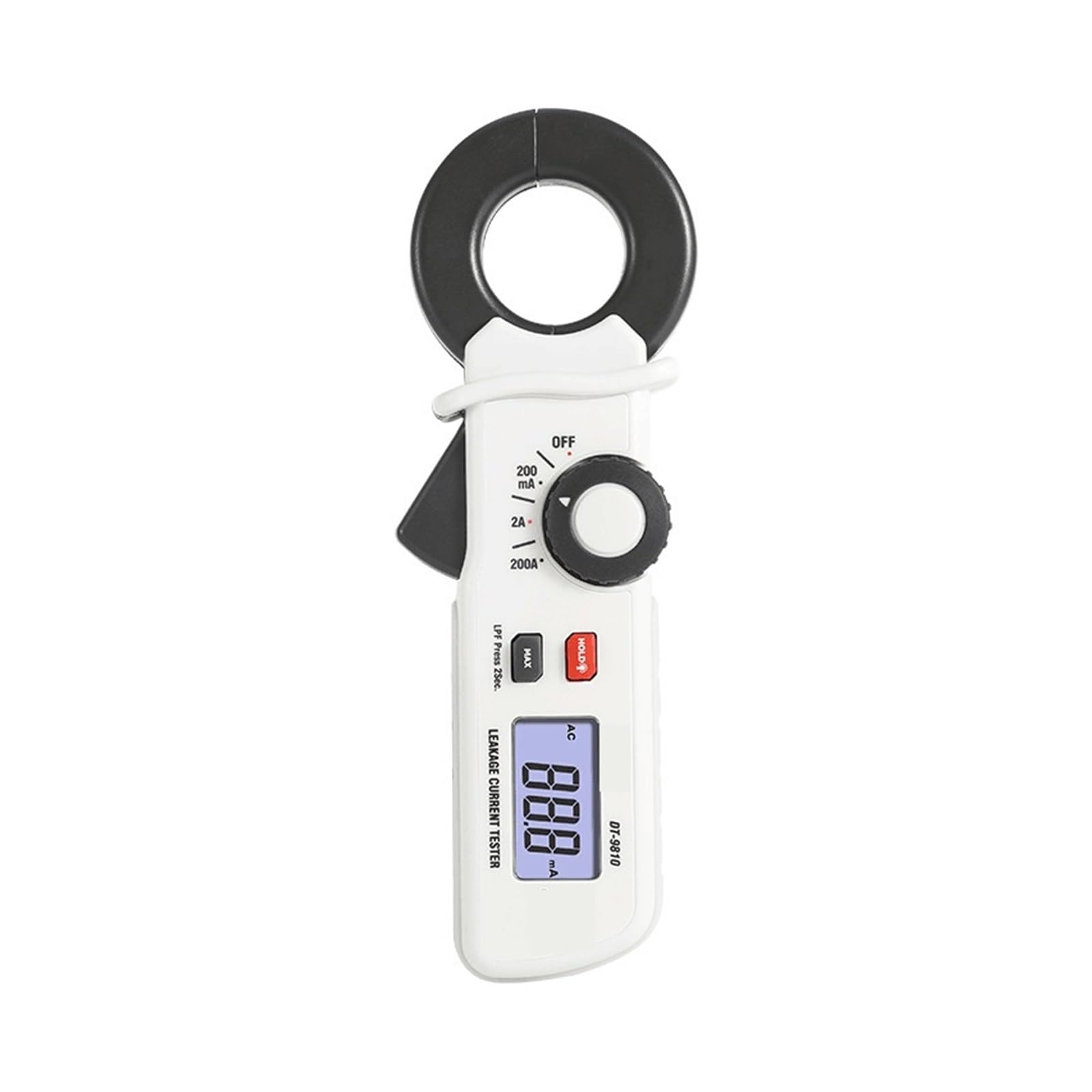 Mini pinza amperimétrica for comprobación de corriente de fuga de CA DT-9810(Bianco)