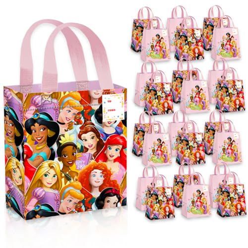 Disney Princess Party Favor Bags for Kids Birthday 24 Pack Bundle