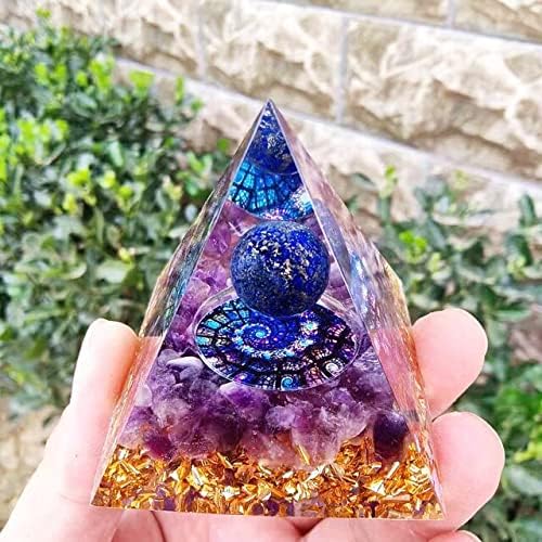 ycyingcheng Crystal Positive Energy Generator Orgonite Pyramid Protection