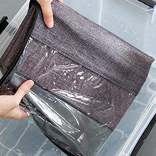 Almacenamiento de zapatos debajo de la cama en caja plegable clara 6