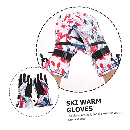 GALPADA 1 Par Luvas Esquis Para Motos De Neve Esquis Para Homens Esquis Para Mulheres Snowboard Femi