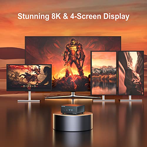 Image of GEEKOM Mini PC IT12, AMD Ryzen7 7735H (up to 4.75GHz) Windows 11 Pro Mini Computers, 32GB DDR5 RAM 1TB M.2 SSD, Support 4K@60Hz /8K UHD /WiFi 6E /BT5.2 /2TB Expansion, Mini Desktop Computer