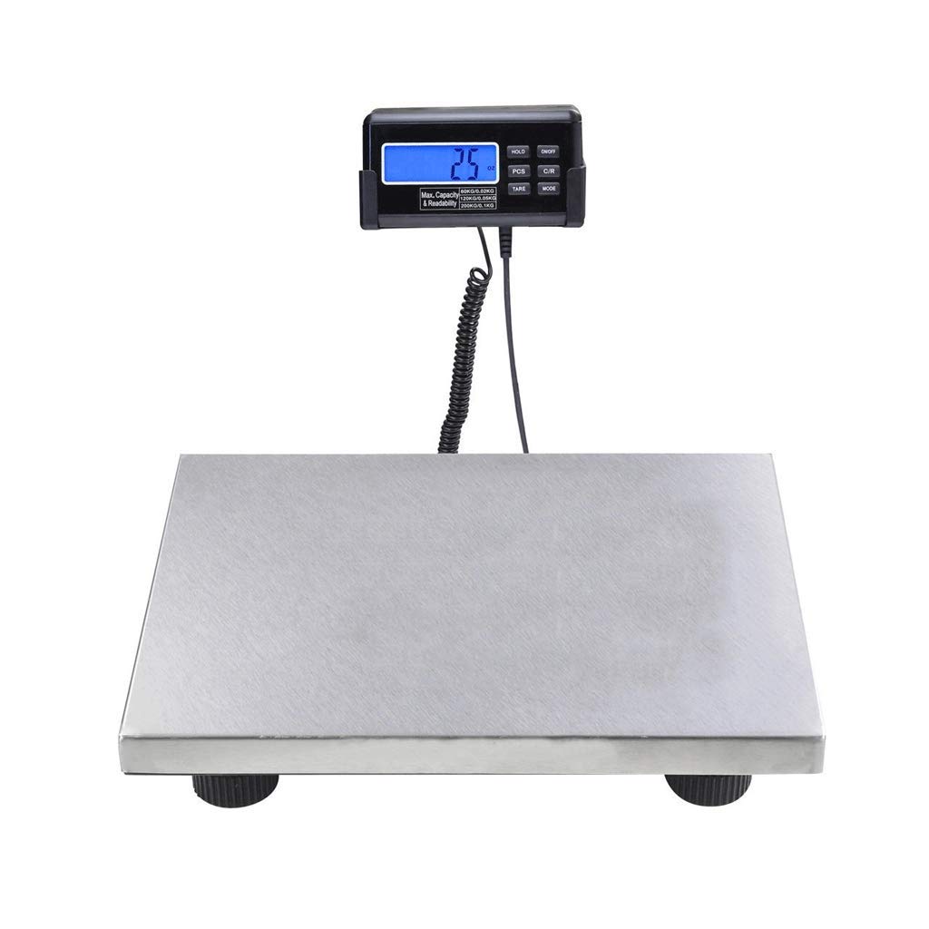 Bench Scale Waterproof Weight Digital Floor Heavy Duty Postal Scales Platform for Luggage Shipping Package Computing Shop Weighing