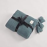 Made of 100% cotton, very soft lightweight touch, cozy and warm throw