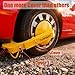 TURNART Universal Wheel Lock Anti Theft for Cars SUV Camper Trailer, 3 Keys, 1 Crank, Yellow (Wheel Lock)