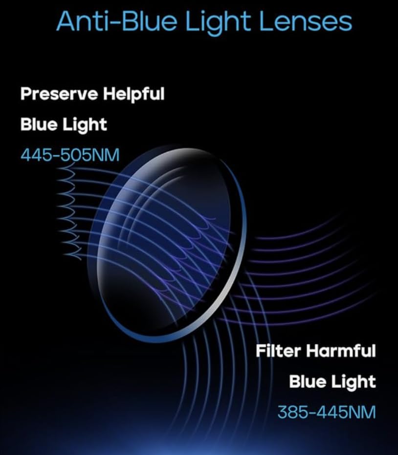 Image of JOLLYNOVA Blue Light Blocking Glasses Women TR90 Fashion Gradient Eyeglasses Frame Anti UV Glare Oversized Computer Glasses