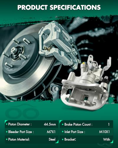 Image of SCITOO 19B2754 19B2755 Rear Left & Right Disc Brake Calipers w /Bracket Fit For Toyota For MR2 Spyder 2000-2002, Double Pistons