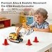 DAOGU Remote Control mini Excavator,1:64 RC Alloy Construction Vehicle Toys, STEM Tools for Learning Programming for Boys 3 4 5 6 7 8-12 Year Old Kids Christmas Birthday Gift (mini Excavator)