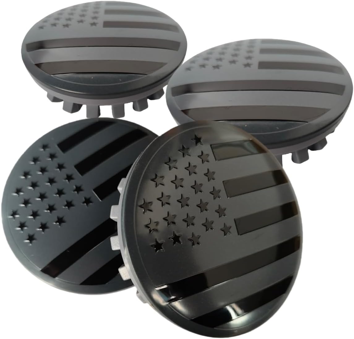 4pcs 59mm Wheel Center Caps Compatible with 2005-2017 Chevy Impala Equinox Malibu Camaro Volt Grand Am for Wheel Rim Center Cover (59mm)