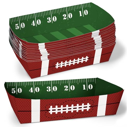 Bandejas de papel para fiestas de fútbol y botes de alimentos desechables 2