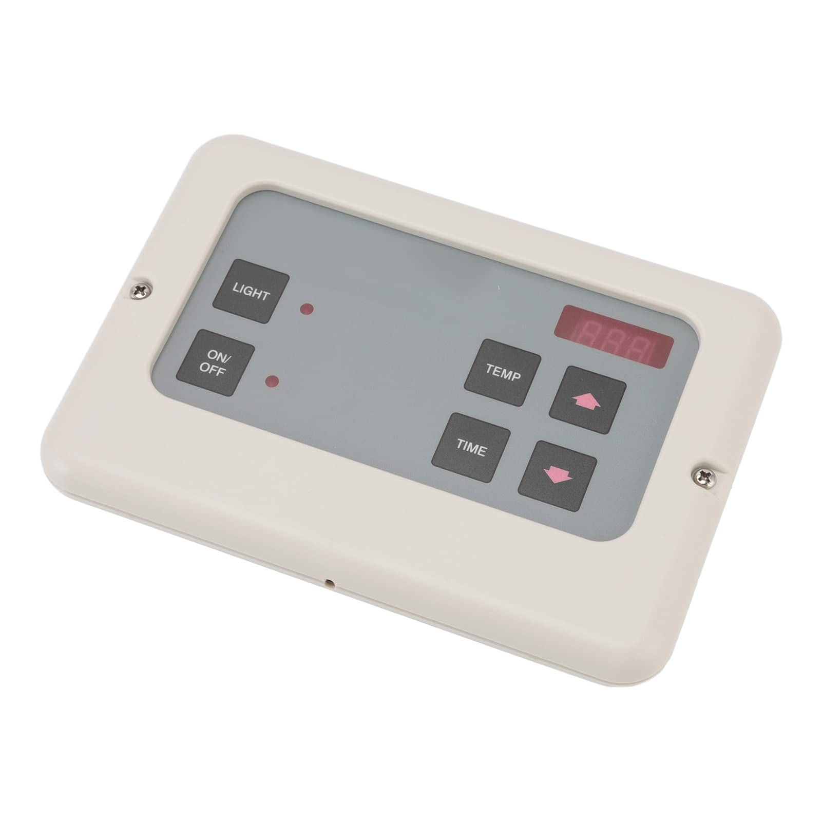 Pwshymi Sauna Temperature Controller Wall Mount, ABS Shell, 3-27KW Sauna Water Heater for Household, with Separate Control Box (White)
