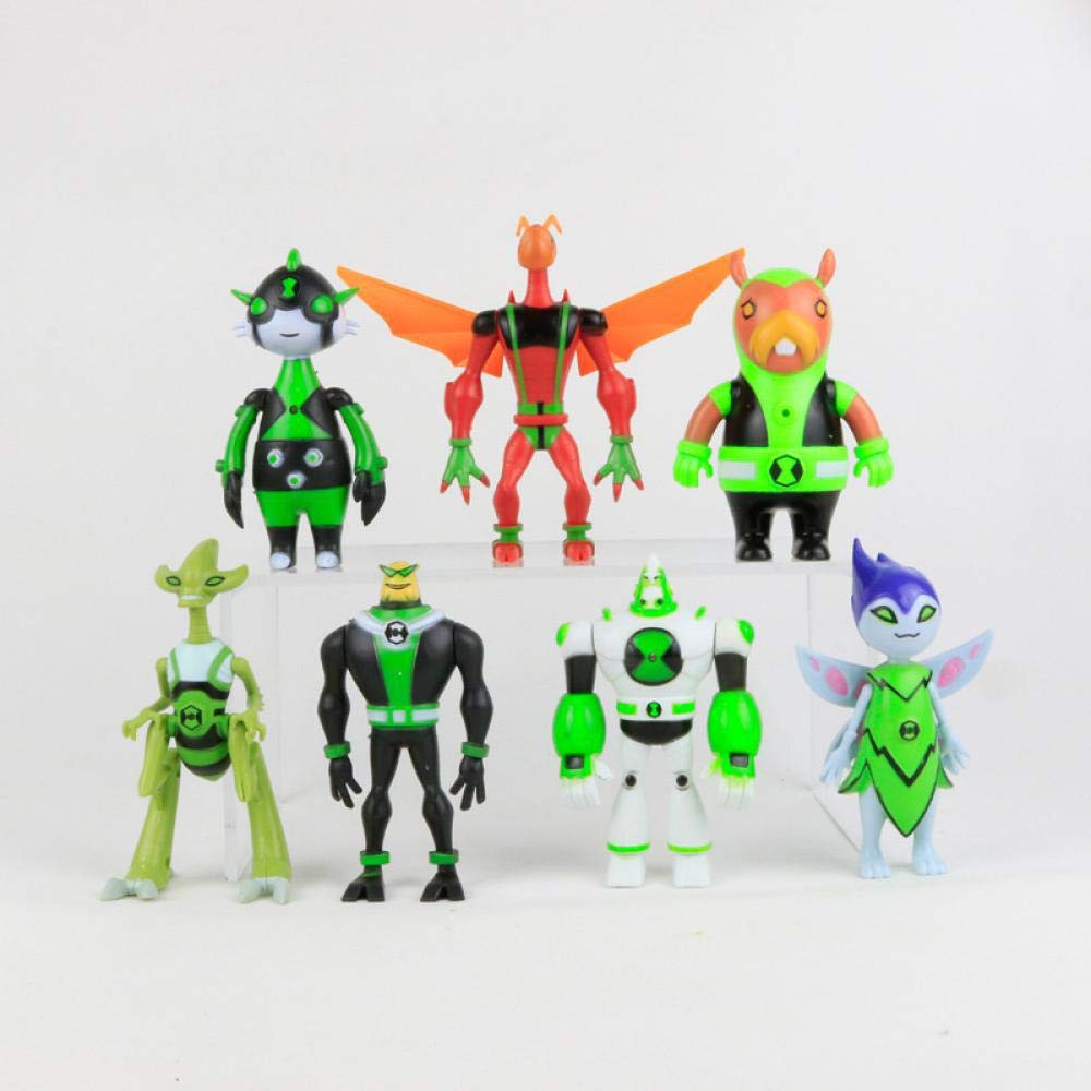 Apalldoo Hot 7Pcs/Set Ben 10 Action Figures Toys Movie Brinquedo Dolls 10-14CM Variety of Styles Baby Gift Protector of Earth with Light Style 4