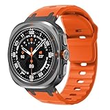 Marine Silicone Band for Samsung Galaxy Watch Ultra Bands 47mm Men/Women,No Gap Waterproof Soft Sport Strap Compatible with Samsung Watch Ultra Band for Men/Women Breathable Replacement Correa Reloj