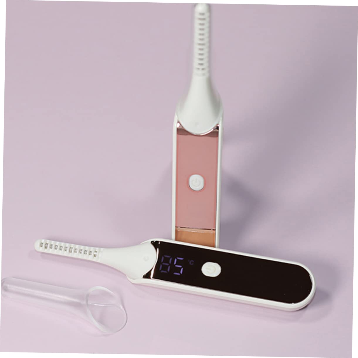minkissy 2 Stück Schmerz-wimpernzange Elektrisches Wimpern-styling-tool Beheizter Lockenwickler 4 Stufen Für Mädchen Und Frauen Party-bereit