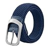 Mens No Hole Elastic Braided Belt – Stylish Metal Buckle – Comfortable and Adjustable for All Types of Pants – Stylish and Practical –