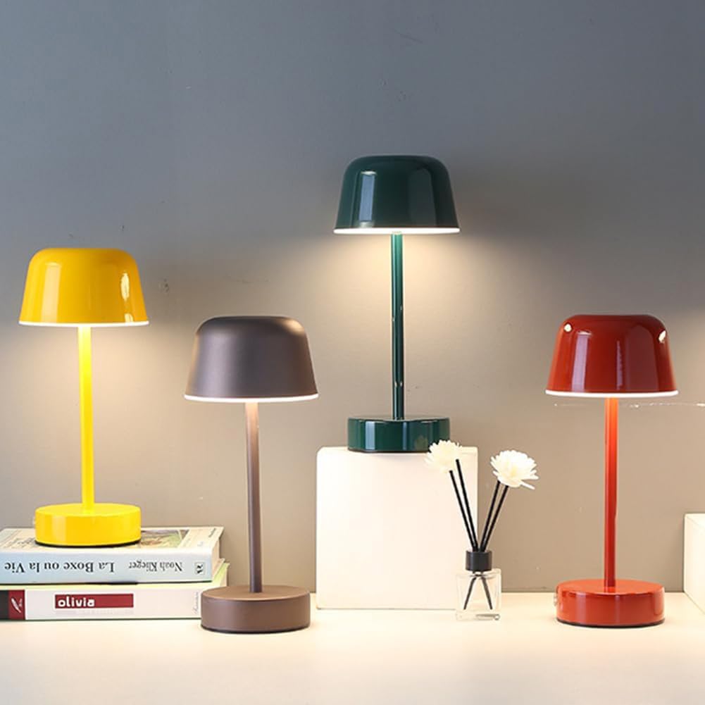 Lampa stołowa LED, bezprzewodowa, ściemniana, ładowana przez USB, lampa biurkowa do nowoczesnego przenośnego czytania