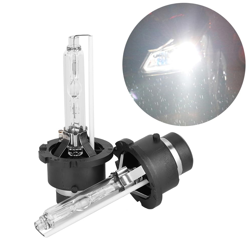 Qiilu 2 szt. D2S 6000K 35W Samochód Zamiennik Safe Bright Xenon Reflektor Żarówka