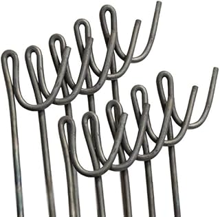 Suregreen Steel Fencing Pins | 1.2M Metal Garden Stakes | 10 Pack Road Pins for Contractors, Landscapers, Event Organisers, Builders, Gardeners, Farmers, Site Managers