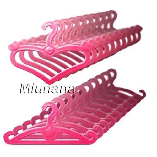 Miunana Accessori 20 Appendini Grucce alla Moda per 11.5 Pollici 28 - 30 CM Bambola