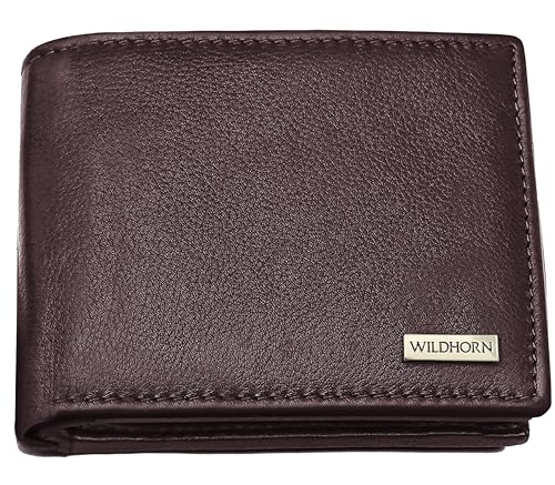 Image of WildHorn Rfid Protected Leather Wallet For Men, Dark Brown