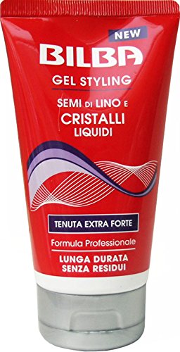 12 x BILBA Styling Gel Extraforte Semi Di Lino&Cr.Liquidi 150 Ml